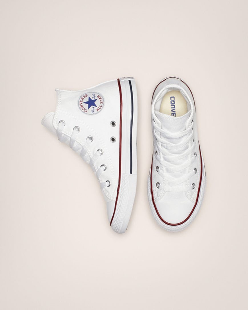 Zapatillas Altas Converse Chuck Taylor All Star Classic Niño Blancas | PE 480P27